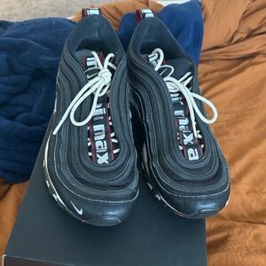 Nike Air Max 97 Black with White and Red Highlights